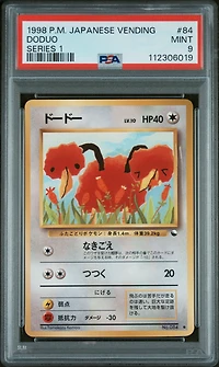 1998 Pokemon Japanese Vending 84 Doduo Series 1 PSA 9