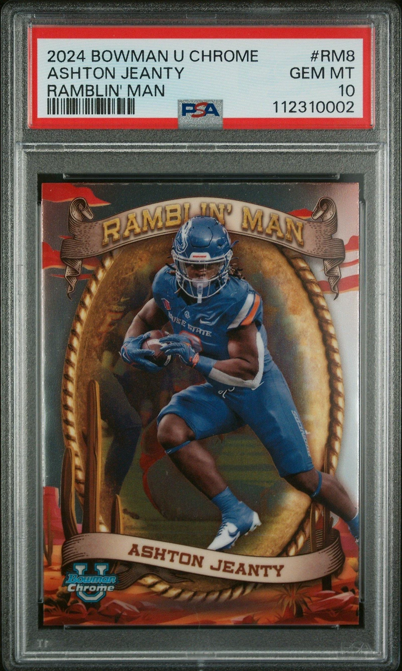 2024 Bowman University Chrome Ramblin' Man Rm8 Ashton Jeanty PSA 10