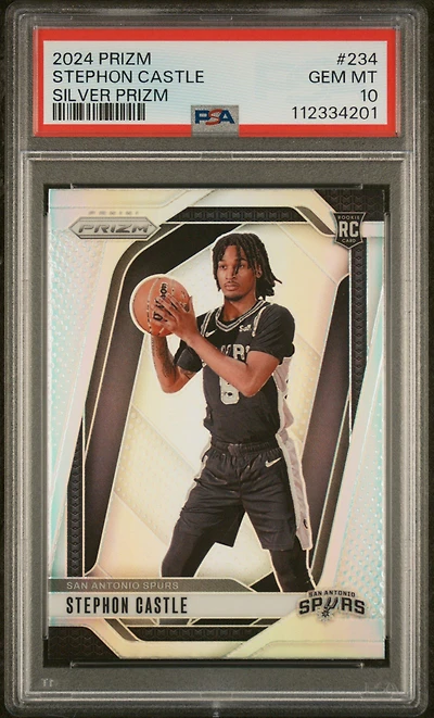 2024 Panini Prizm 234 Stephon Castle Silver Prizm PSA 10