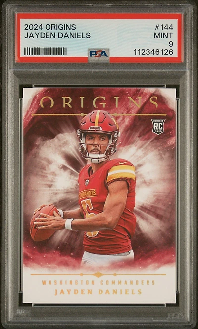 2024 Panini Origins 144 Jayden Daniels PSA 9