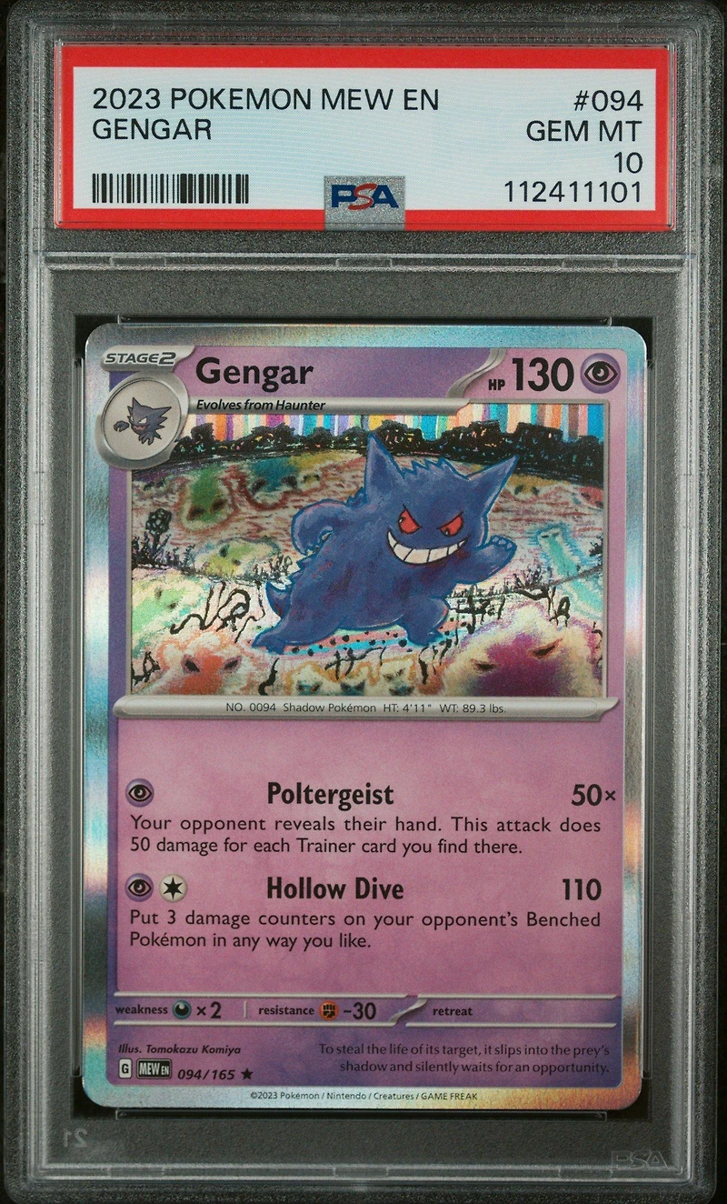 2023 Pokemon Mew En-151 094 Gengar PSA