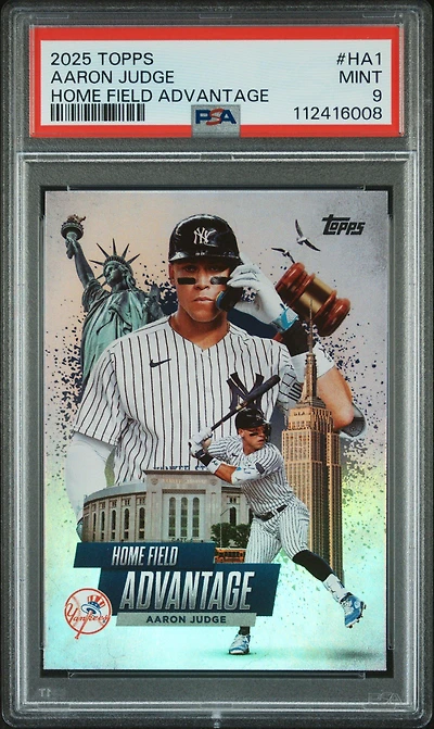 2025 Topps Home Field Advantage Ha1 Aaron Judge PSA 9