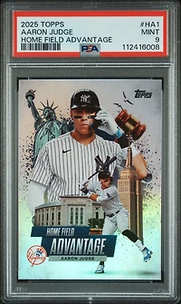 2025 Topps Home Field Advantage Ha1 Aaron Judge PSA 9