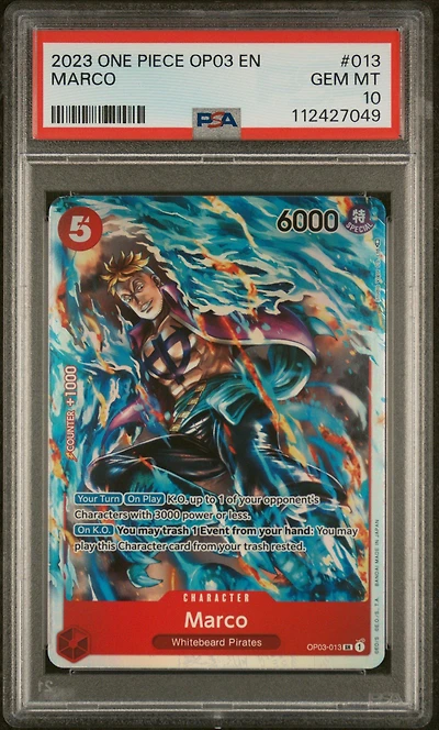 2023 One Piece Op03-pillars Of Strength 013 Marco PSA 10