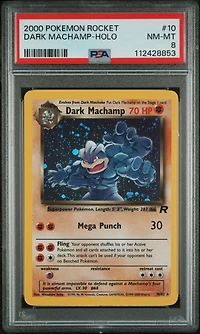 2000 Pokemon Rocket 10 Dark Machamp-holo PSA