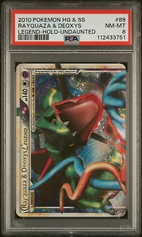 2010 Pokemon Heartgold & Soulsilver Undaunted Rayquaza & Deoxys Legend-holo PSA