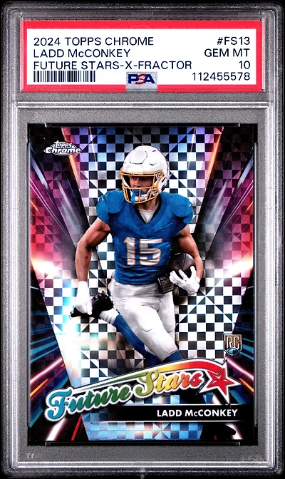 2024 Topps Chrome Future Stars Fs13 Ladd Mcconkey X-fractor PSA 10
