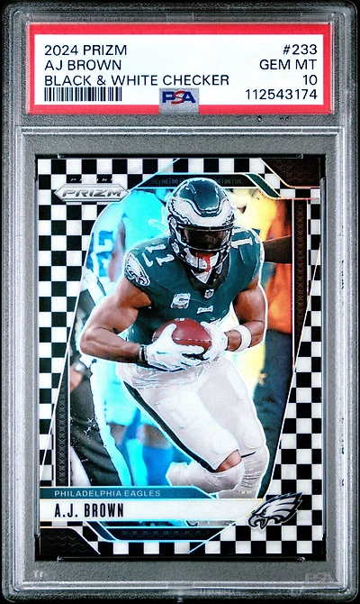 2024 Panini Prizm 233 Aj Brown Black & White Checker PSA 10