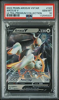 2022 Pokemon Arceus Vstar Ultra-premium Collection 122 Arceus V PSA