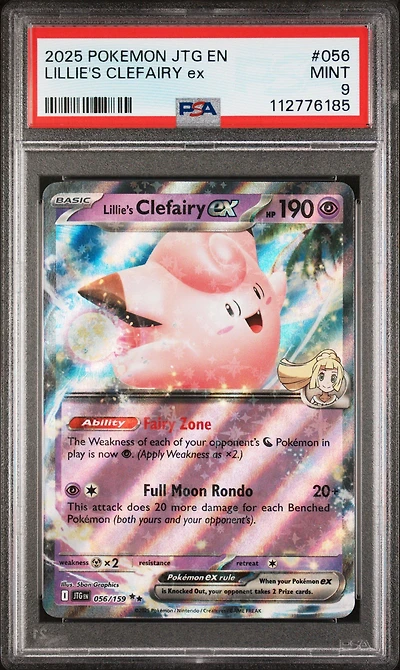 2025 Pokemon Jtg En-journey Together 056 Lillie's Clefairy Ex PSA