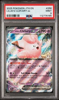 2025 Pokemon Jtg En-journey Together 056 Lillie's Clefairy Ex PSA