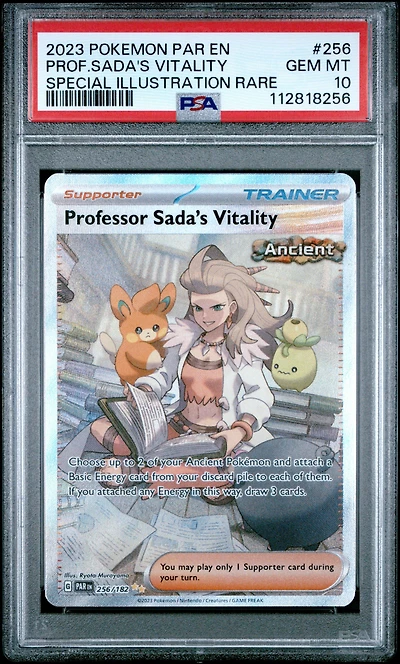 2023 Pokemon Par En-paradox Rift 256 Professor Sada's Vitality Special Illustration Rare PSA