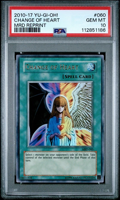 2010-2017 Yu-gi-oh! Metal Raiders Reprint 060 Change Of Heart PSA 10