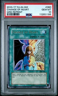 2010-2017 Yu-gi-oh! Metal Raiders Reprint 060 Change Of Heart PSA 10