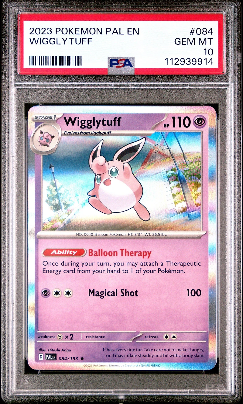 2023 Pokemon Pal En-paldea Evolved 084 Wigglytuff PSA 10
