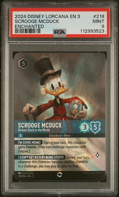 2024 Disney Lorcana En 3-into The Inklands 218 Scrooge Mcduck