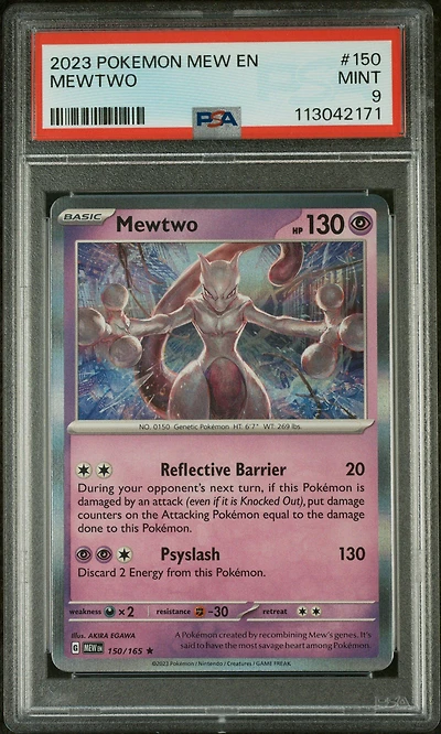 2023 Pokemon Mew En-151 150 Mewtwo PSA
