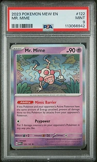 2023 Pokemon Mew En-151 Mr. Mime PSA 9