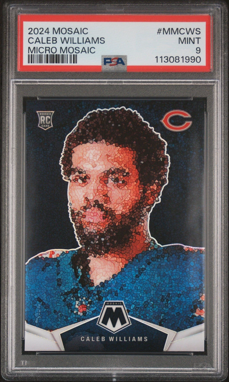2024 Panini Mosaic Micro Mosaic Mmcws Caleb Williams PSA 9