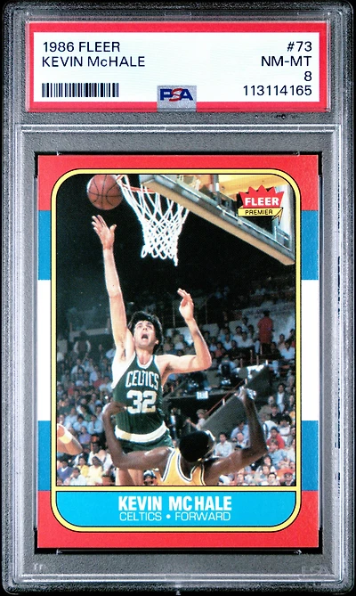 1986 Fleer 73 Kevin Mchale PSA 8