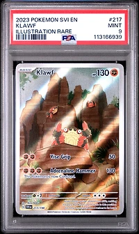 2023 Pokemon Svi En-scarlet & Violet 217 Klawf Illustration Rare PSA 9