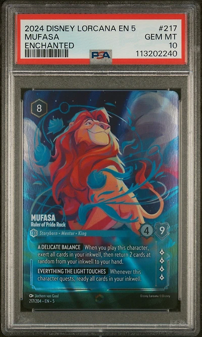 2024 Disney Lorcana En 5-shimmering Skies 217 Mufasa