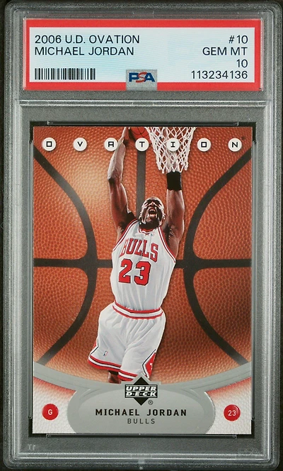 2006 Upper Deck Ovation 10 Michael Jordan PSA 10