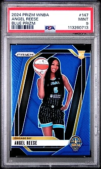 2024 Panini Prizm Wnba 147 Angel Reese Blue Prizm PSA 9