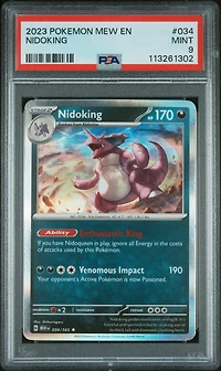 2023 Pokemon Mew En-151 Nidoking PSA 9