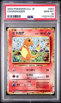 2023 Pokemon Japanese Cll-trading Card Game Classic Charizard & Ho-oh Ex Deck 001 Charmander PSA