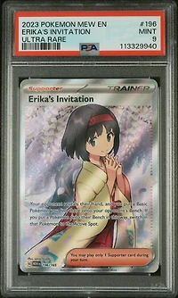 2023 Pokemon Mew En-151 196 Erika's Invitation Ultra Rare PSA