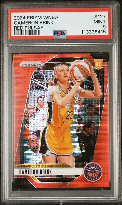 2024 Panini Prizm Wnba 127 Cameron Brink Red Pulsar PSA 9