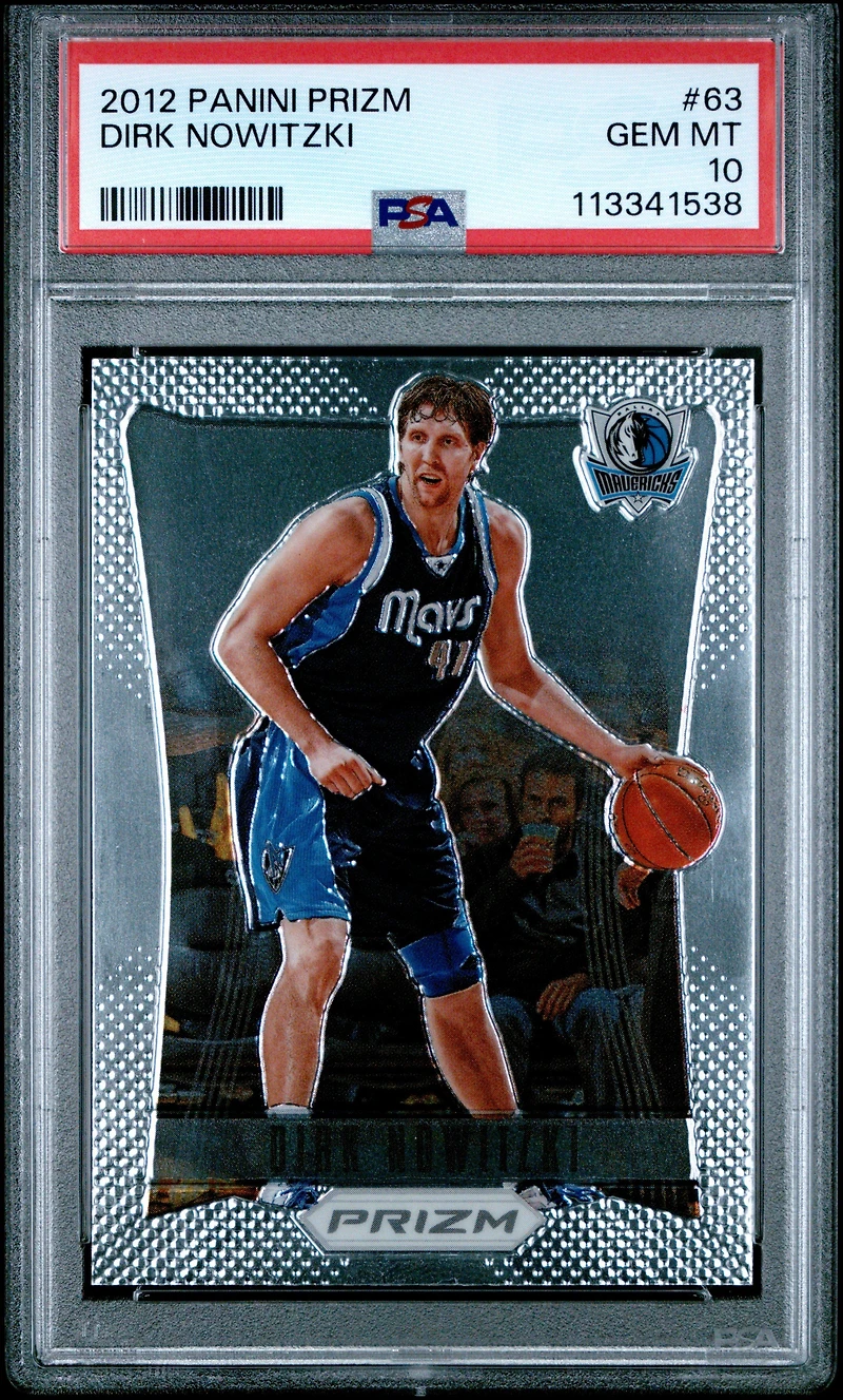 2012 Panini Prizm 63 Dirk Nowitzki PSA 10