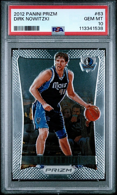 2012 Panini Prizm 63 Dirk Nowitzki PSA 10