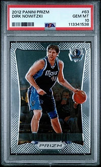 2012 Panini Prizm 63 Dirk Nowitzki PSA 10