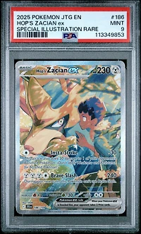 2025 Pokemon Jtg En-journey Together 186 Hop's Zacian Ex Special Illustration Rare PSA