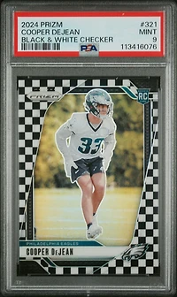 2024 Panini Prizm 321 Cooper Dejean Black & White Checker PSA 9