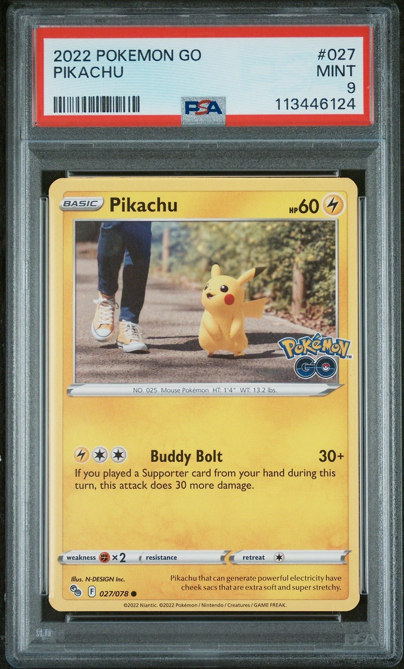 2022 Pokemon Go 027 Pikachu PSA