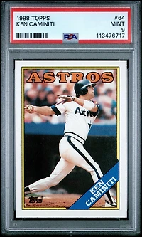 1988 Topps 64 Ken Caminiti PSA 9