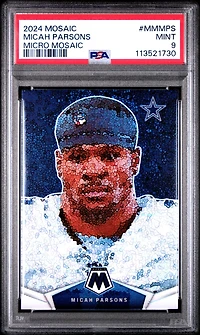 2024 Panini Mosaic Micro Mosaic Mmmps Micah Parsons PSA 9