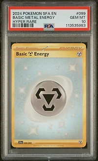 2024 Pokemon Sfa En-shrouded Fable 099 Basic Metal Energy Hyper Rare PSA 10
