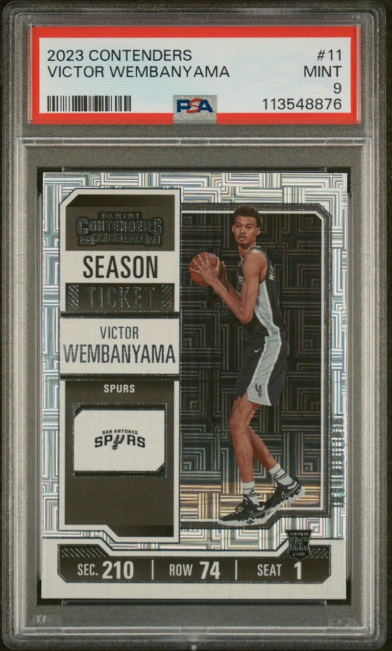 2023 Panini Contenders 11 Victor Wembanyama PSA 9