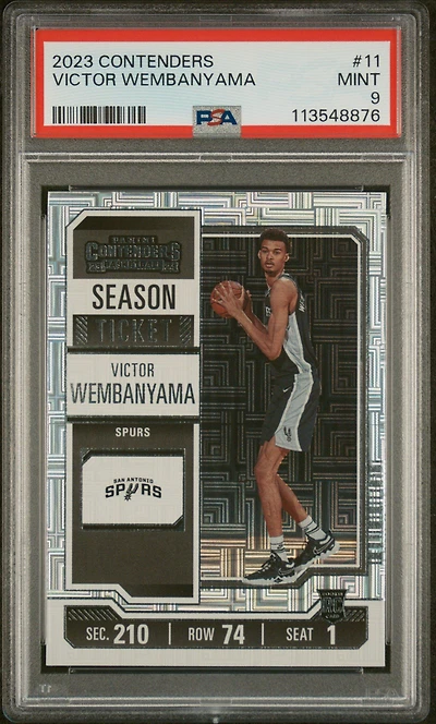 2023 Panini Contenders 11 Victor Wembanyama PSA 9