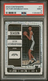 2023 Panini Contenders 11 Victor Wembanyama PSA 9