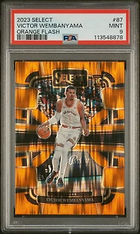 2023 Panini Select Victor Wembanyama Orange Flash PSA