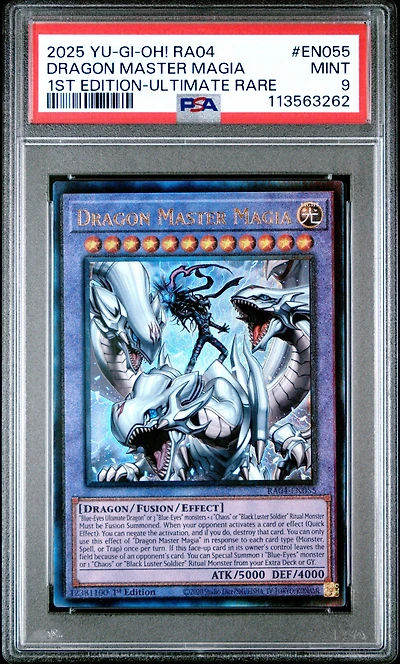 2025 Yu-gi-oh! Ra04-quarter Century Stampede En055 Dragon Master Magia 1st Edition-ultimate Rare PSA 9