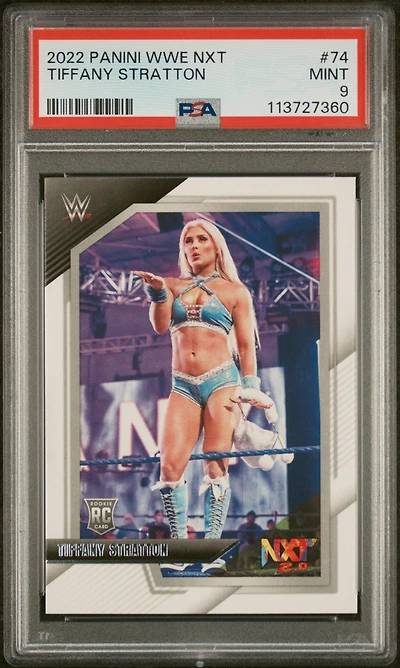 2022 Panini Wwe Nxt 74 Tiffany Stratton PSA 9