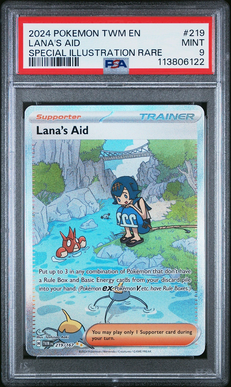 2024 Pokemon Twm En-twilight Masquerade 219 Lana's Aid Special Illustration Rare PSA