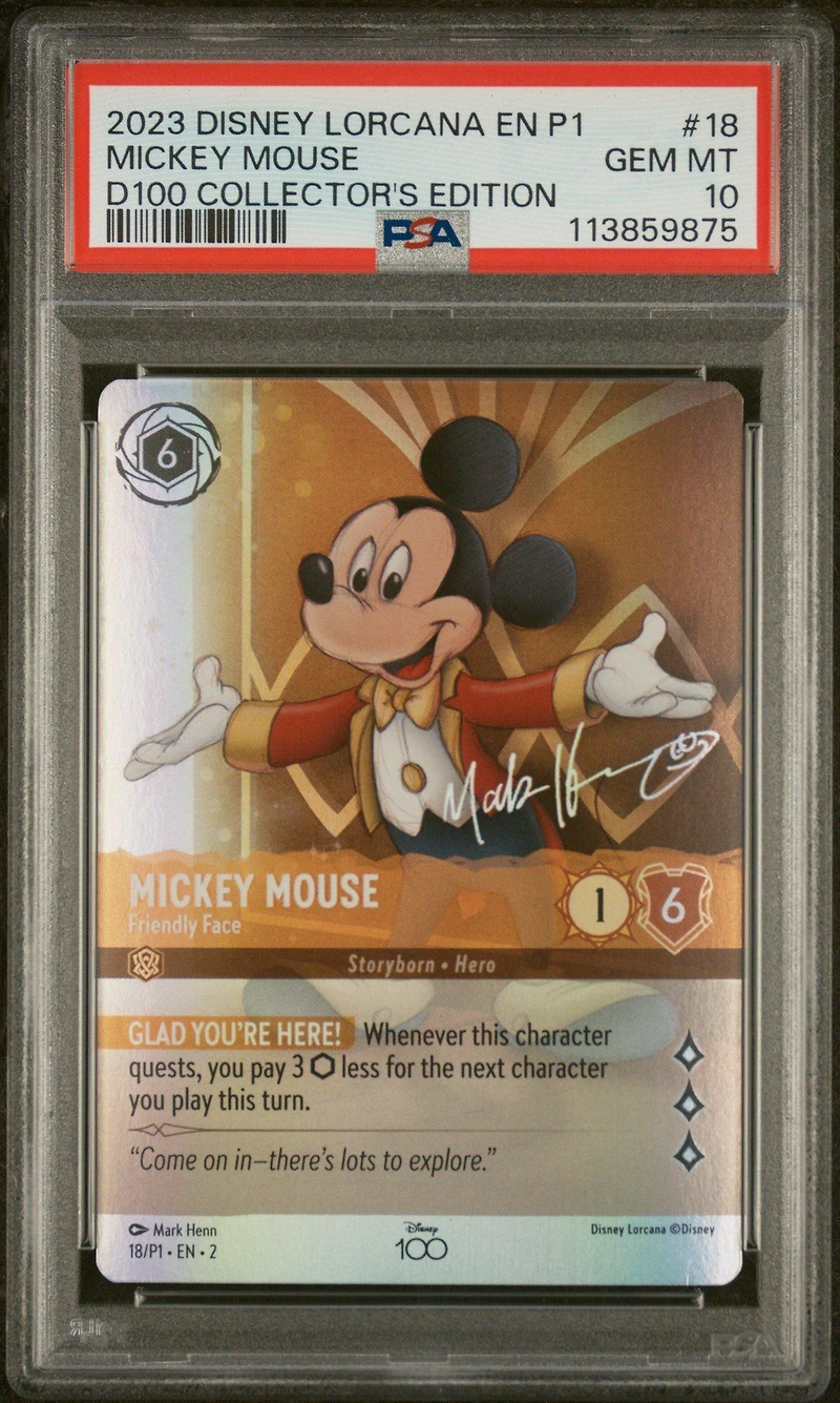 2023 Disney Lorcana En P1-promo 18 Mickey Mouse