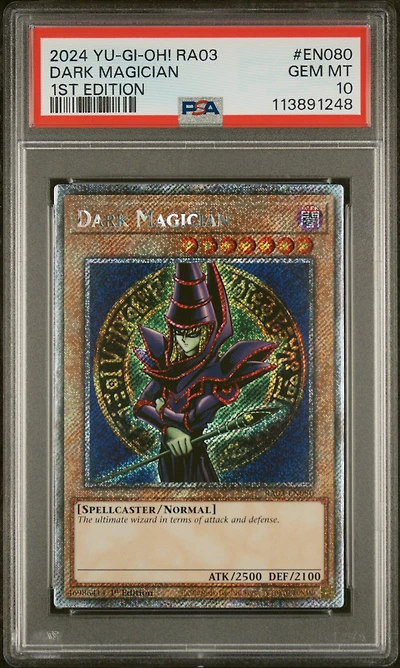 2024 Yu-gi-oh! Ra03-quarter Century Bonanza En080 Dark Magician 1st Edition PSA 10